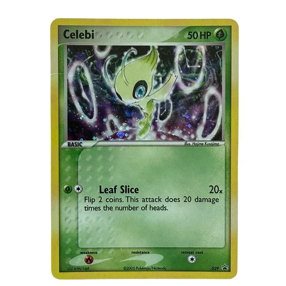 Pokémon TCG Celebi 029 Nintendo Pokémon 2005 Black Star Promo Cosmos Holo LP